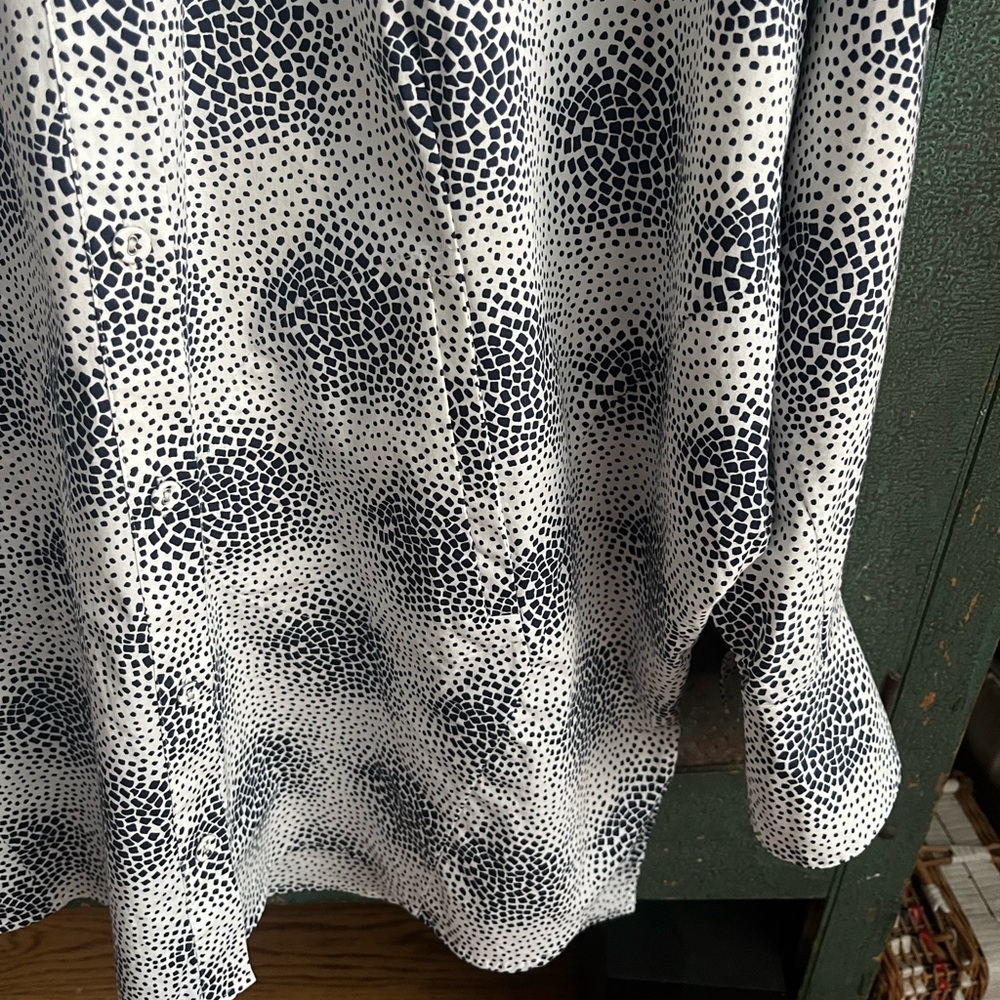 DIANE VON FURSTENBERG Caleb Printed Stretch-Cotton Poplin Shirt - Picture 5 of 11